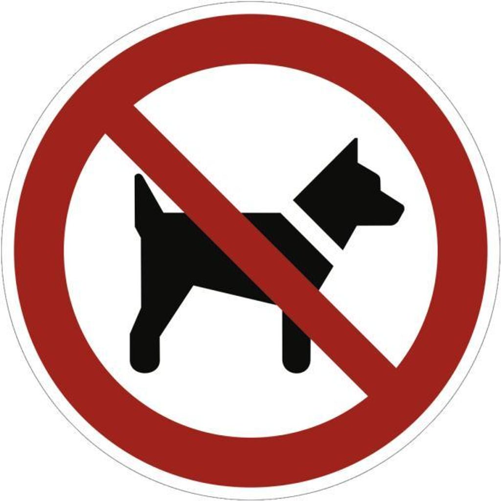 Dreifke® Aufkleber (Folie) "Mitführen von Hunden verboten", Produktbild 