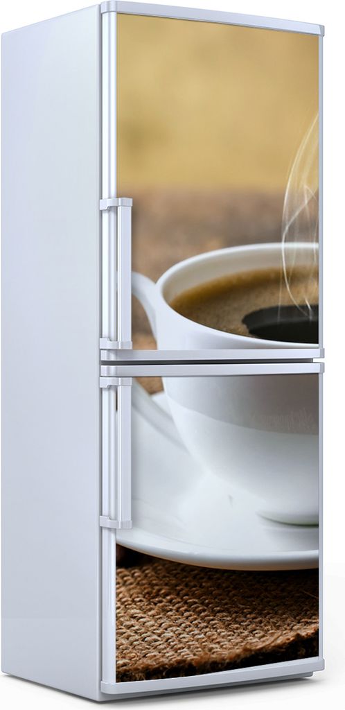 Kühlschrankdekoration 70x180 cm Aufkleber auf dem Kühlschrank - Kaffee Bohnen