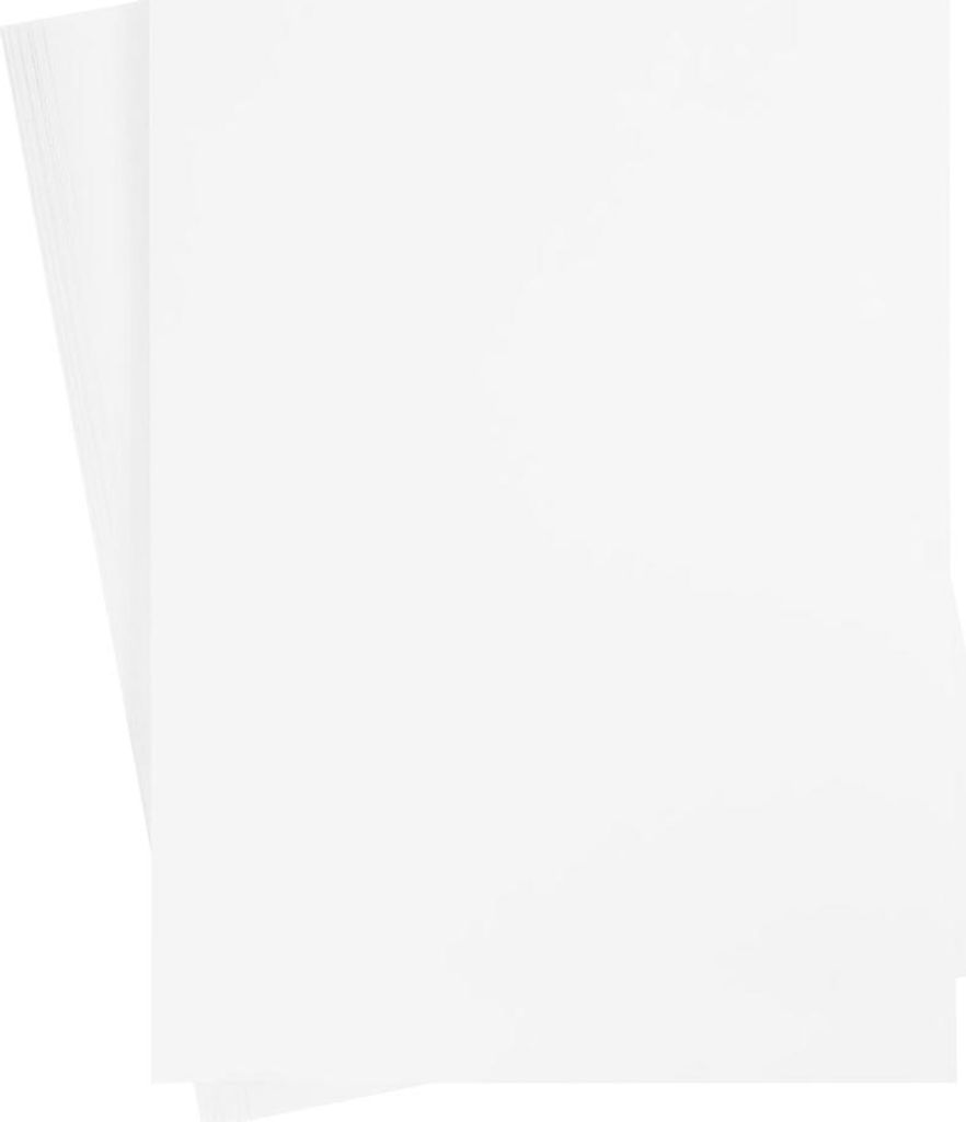 Creativ Company Farbkarton, Blatt 460x640 mm, 210-220 gr, weiß, 25 Blatt 1 Karton