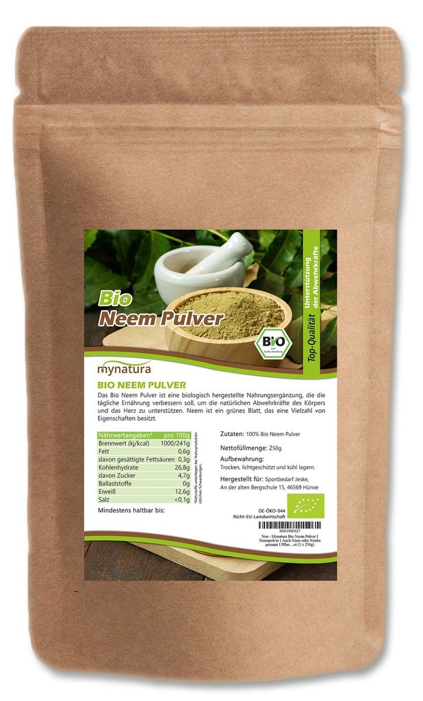 Mynatura  Neem Pulver – ab 250g - 1 Beutel Produktbild 