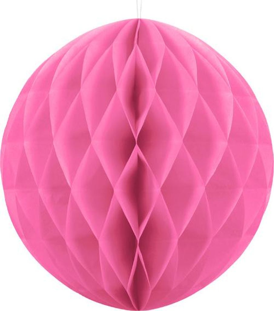 Boule en nid d'abeille rose 40 cm Image du produit 