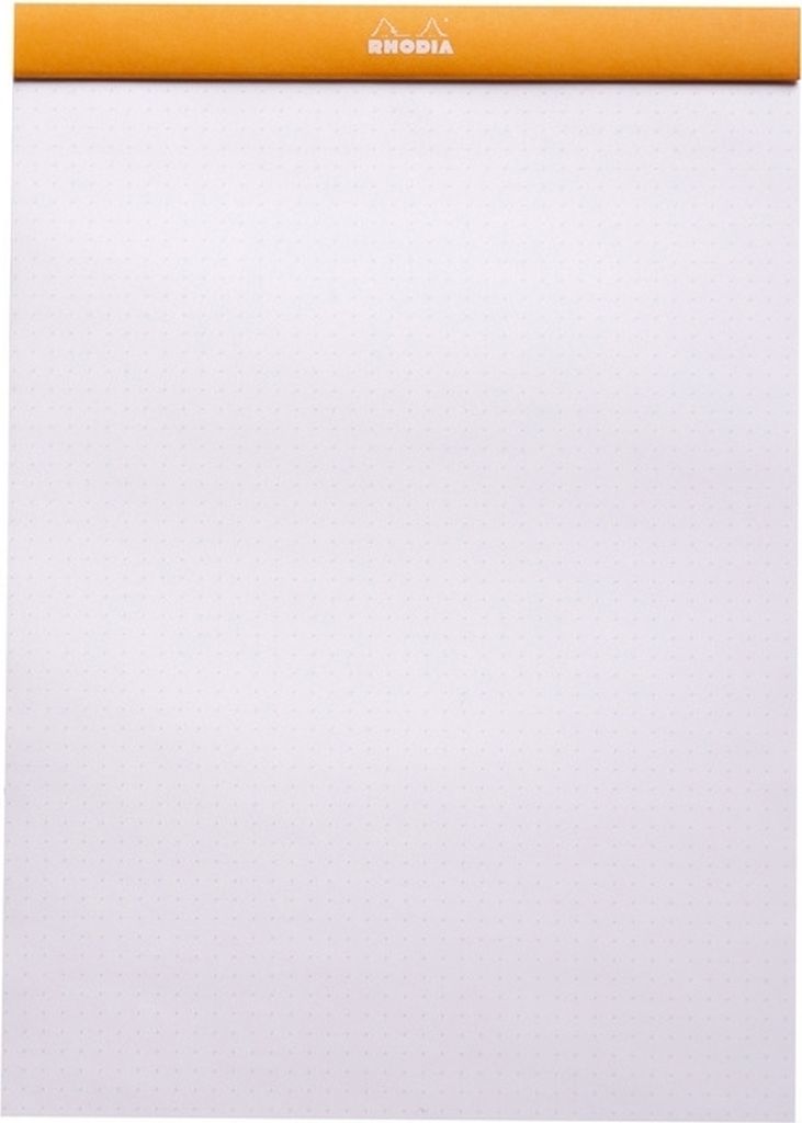 Notizblock DotPad Nr. 18 A4 21x29,7cm 80 Blatt 80g Dot Grid orange Packung mit 5 Stück