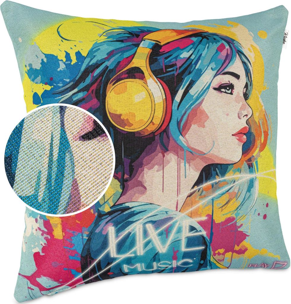 Dekokissen 40x40cm Kissenhülle ohne Füllung Designer Produktbild 