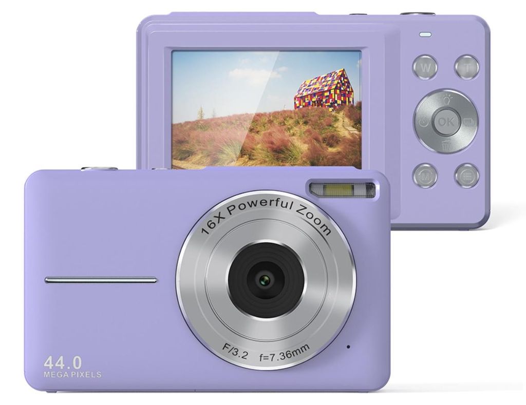 INF 44MP Kompaktkamera 16x Zoom 1080P ABS 9.4cm x 5.9cm für Reisen