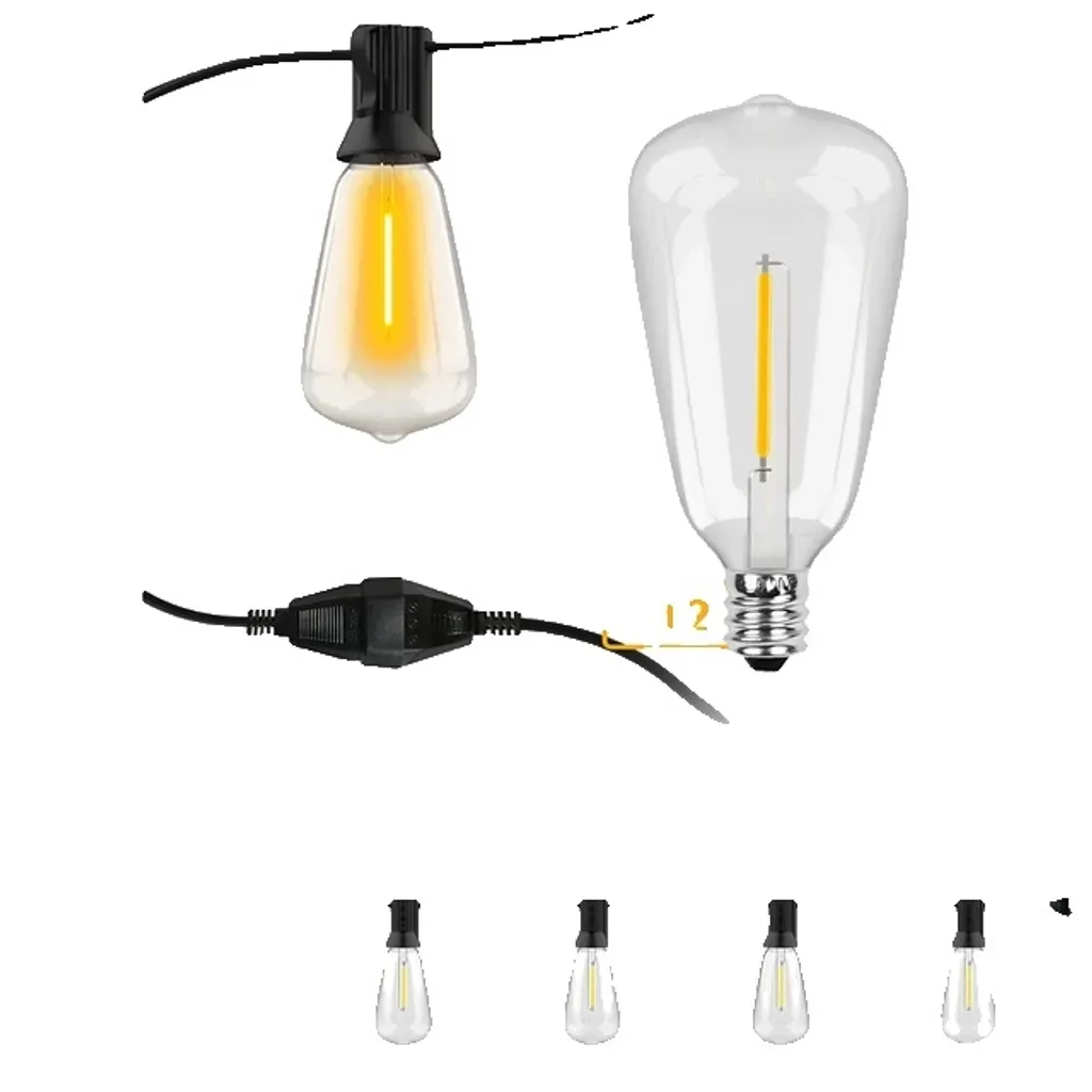 Guirlande lumineuse LED 30M robuste étanche pour grand jardin et cour