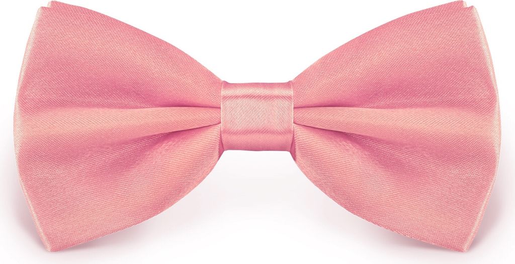Fliege Altrosa Größe verstellbar aus Polyester einfarbig Produktbild 