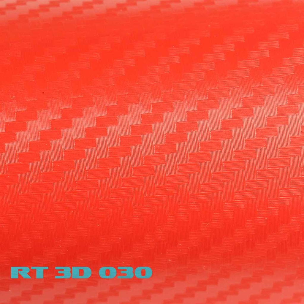 5,45€/m²  3D Carbon Folie rot blasenfrei 1000 x 152cm Klebefolie Carbon Optik 