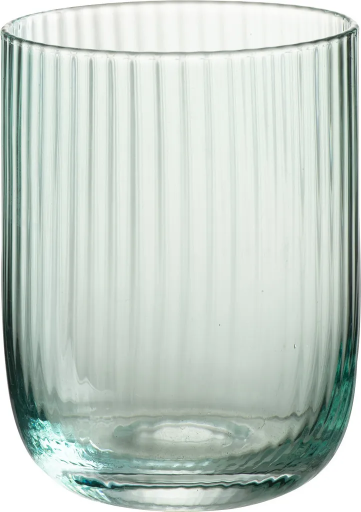 Verre Kyle J-Line en verre transparent et vert - Lot de 6 pièces robustes