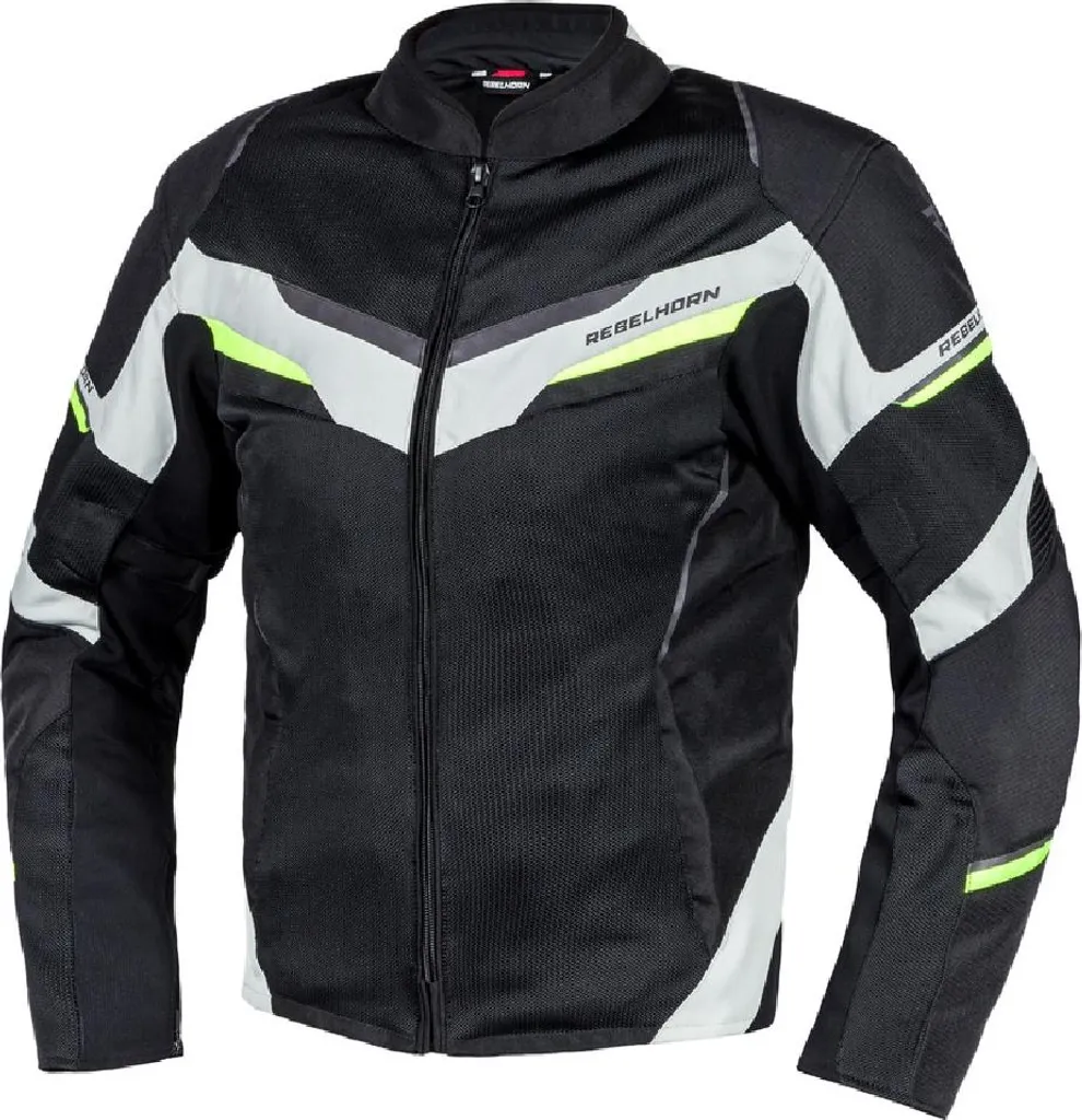 Veste Moto Été Homme Rebelhorn Flux XS Noir - Confortable et Ventilée