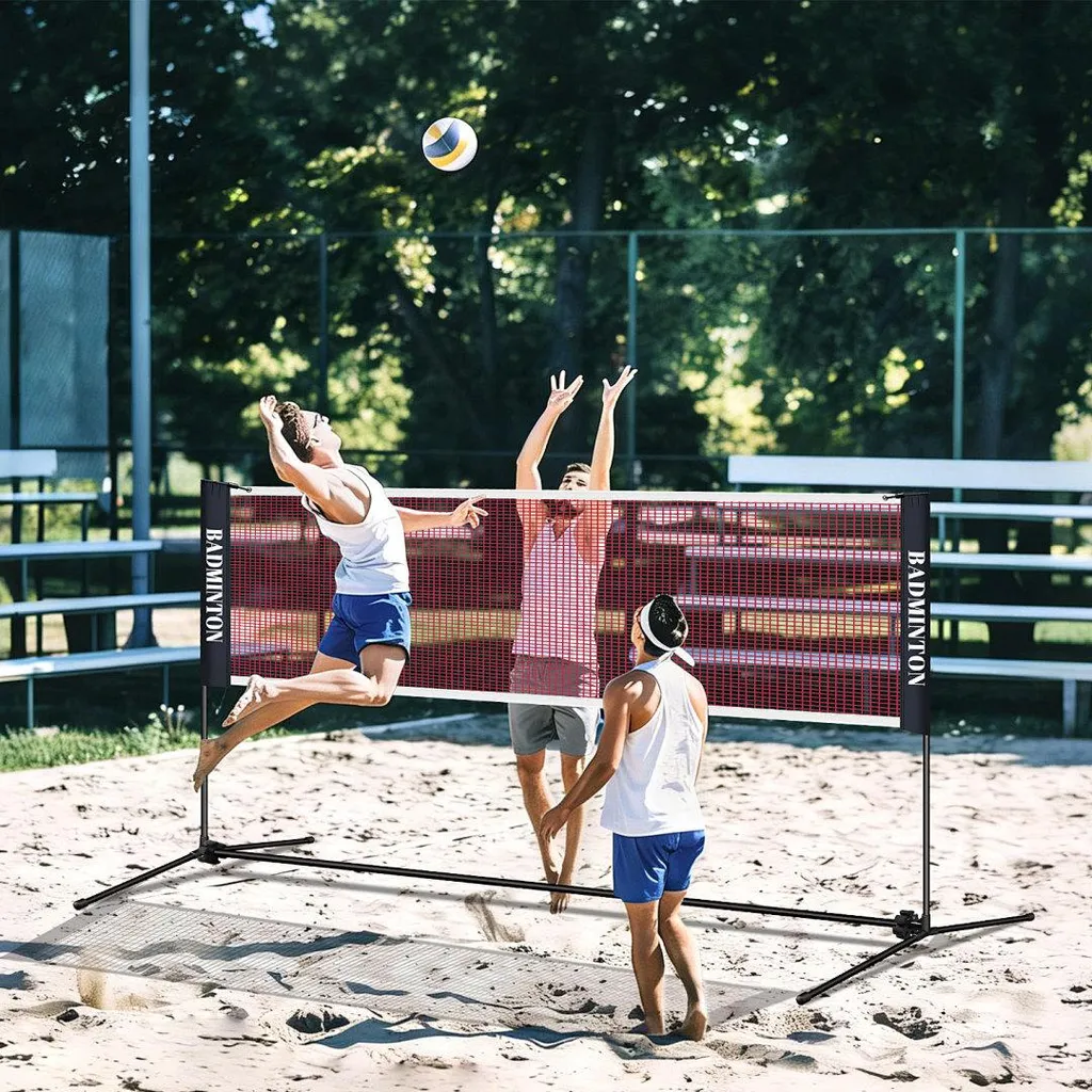 Filet de badminton Ikodm en polypropylène et structure acier galvanisé - 7