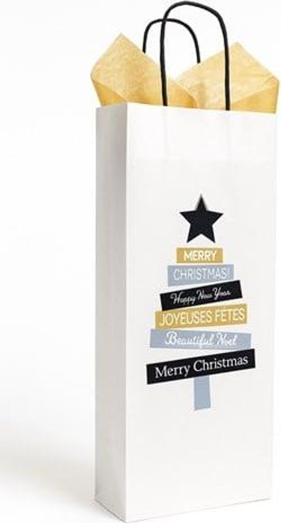 Weihnachts-Weintasche 150 x 85 x 395 mm VANESSA