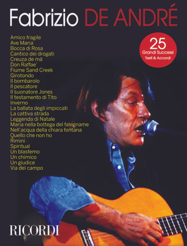 Fabrizio De Andre'songbook lyrics/chords