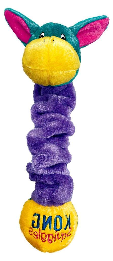 Squiggles – Dehnbares, Quietschendes Plüschtier für Hunde (Verschiedene Figuren) – Für Mittelgroße Hunde