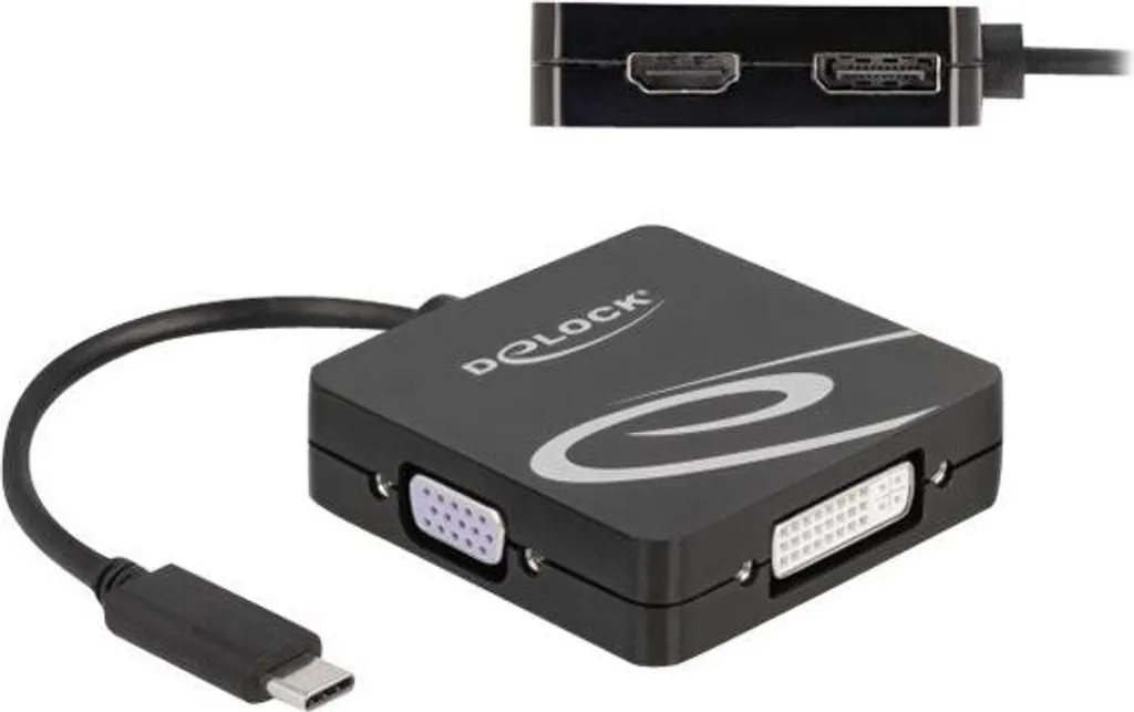 Adaptateur Triple Sortie USB-C vers HDMI 4K DVI et VGA Haute Qualité