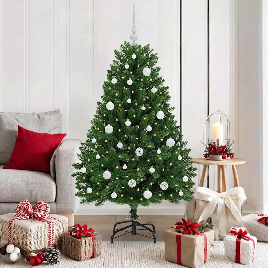 "Schlussverkauf" Künstlicher Weihnachtsbaum - Tannenbaum - Kunstbaum moderne - Grün 150 cm PVC und Metall C12960