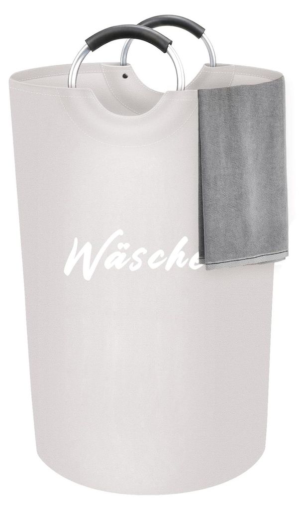 Großer 90L Wäschesammler mit Aluminiumgriffen – stabiler & Produktbild 