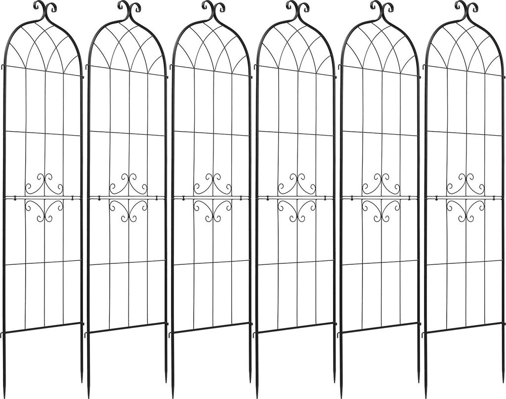 SucceBuy Griglia metallica, 180 x 52,5 cm, set da 6 pezzi, Immagine del prodotto 