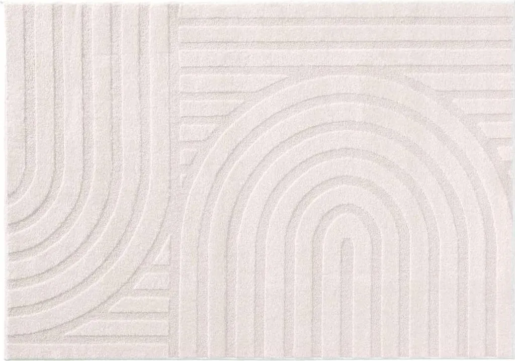 Grand tapis de salon beige Maximus 160x230 cm Douceur d'Intérieur