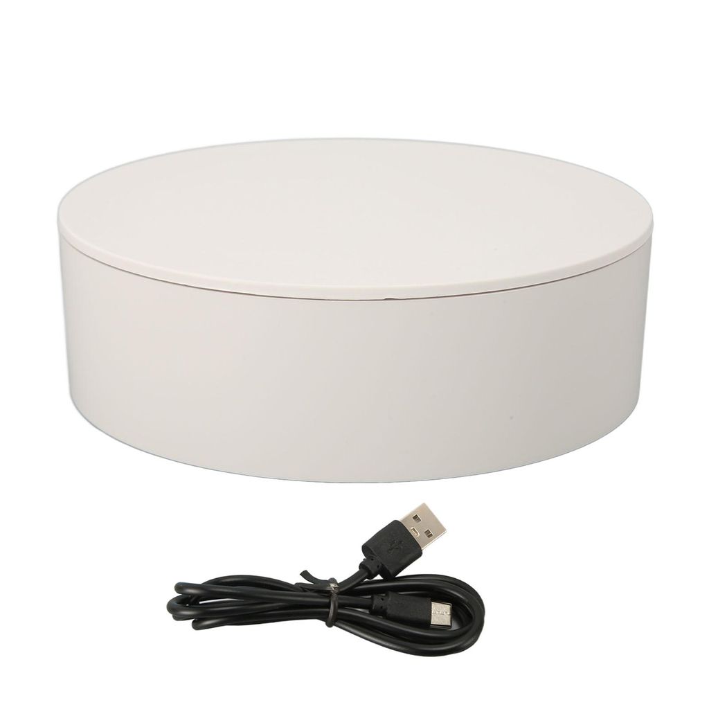 360° drehbarer Präsentationsständer, max. 5 kg Traglast, automatischer elektrischer Drehteller für Schmuck, Fotoprodukte, Uhrenbecher