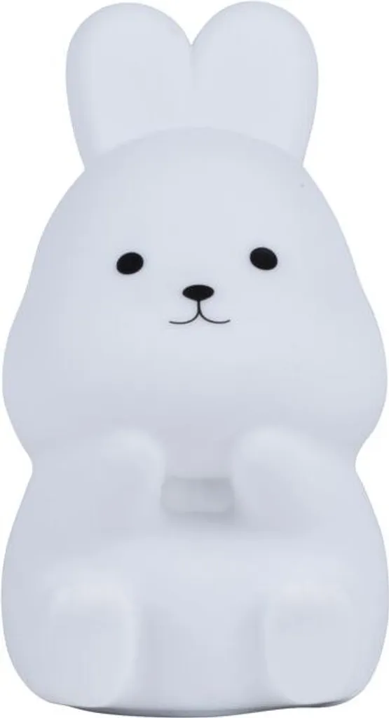 Mini veilleuse lapin en silicone tactile sans fil avec 7 couleurs LED