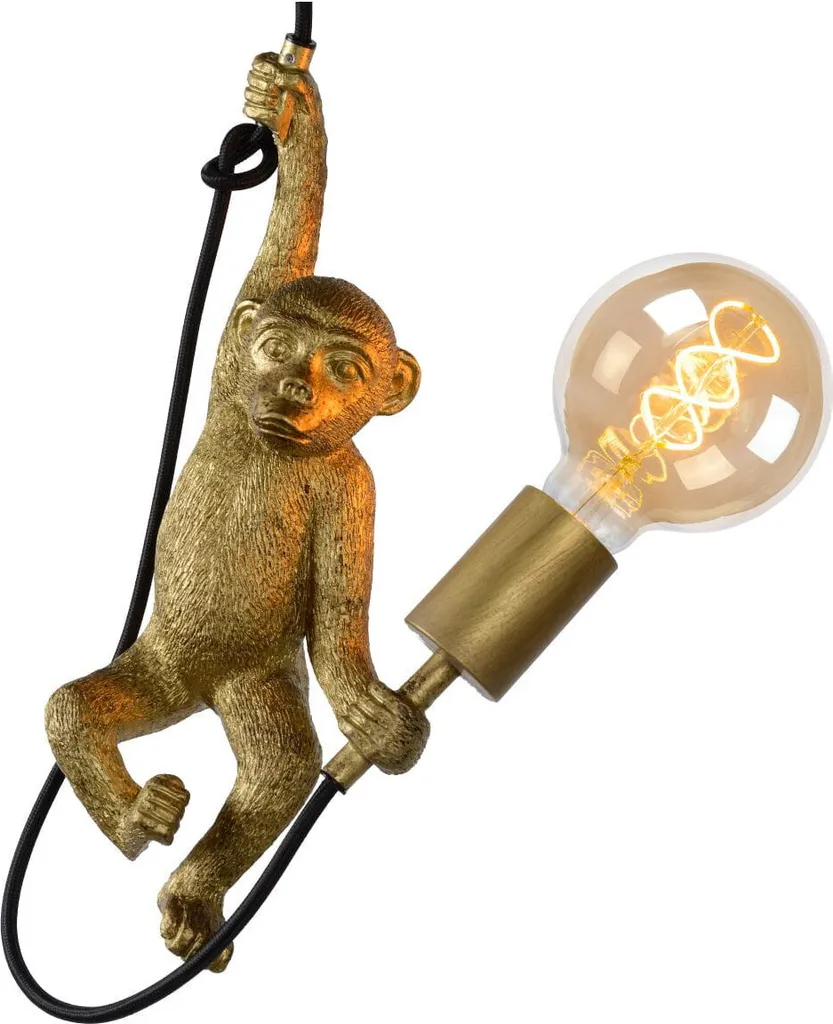 Suspension design singe pour déco jungle chic Gloss Extravaganza E27 - 9