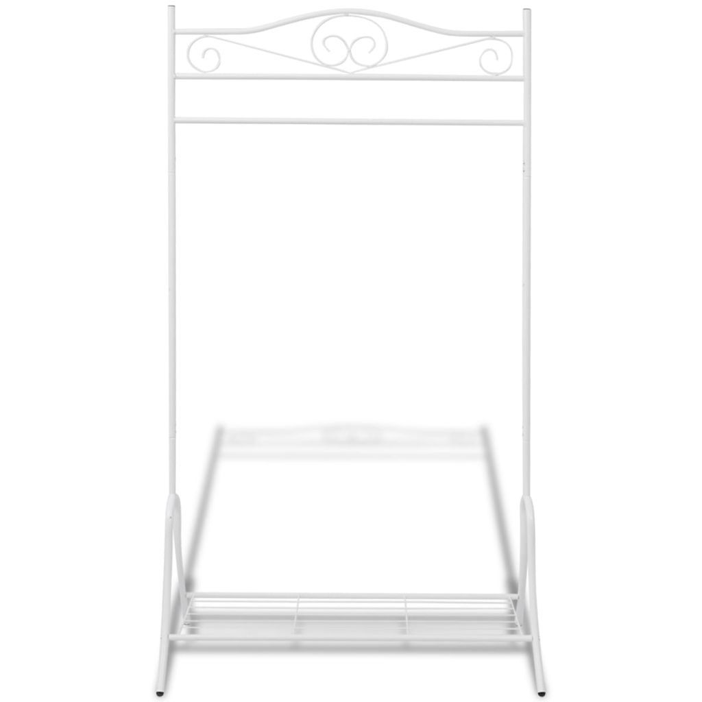 vidaXL Portemanteau acier blanc Image du produit 