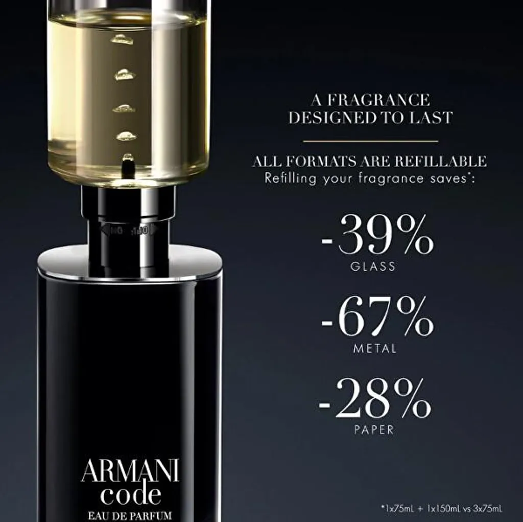 Armani Code Homme Parfum 150ml Recharge Giorgio Armani Flacon Original - 2
