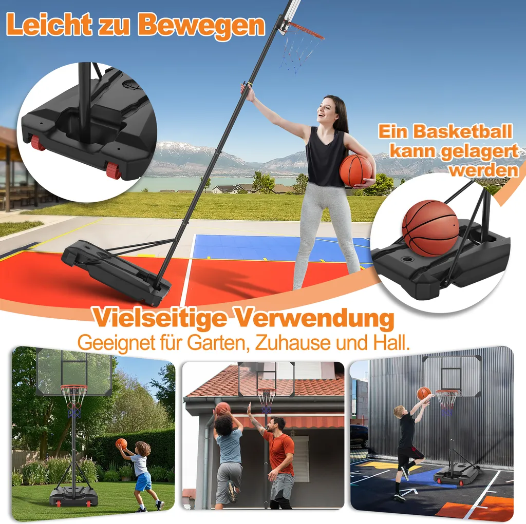 Panier de Basket Réglable : La Solution Mobile pour Jouer Partout Facilement - 5