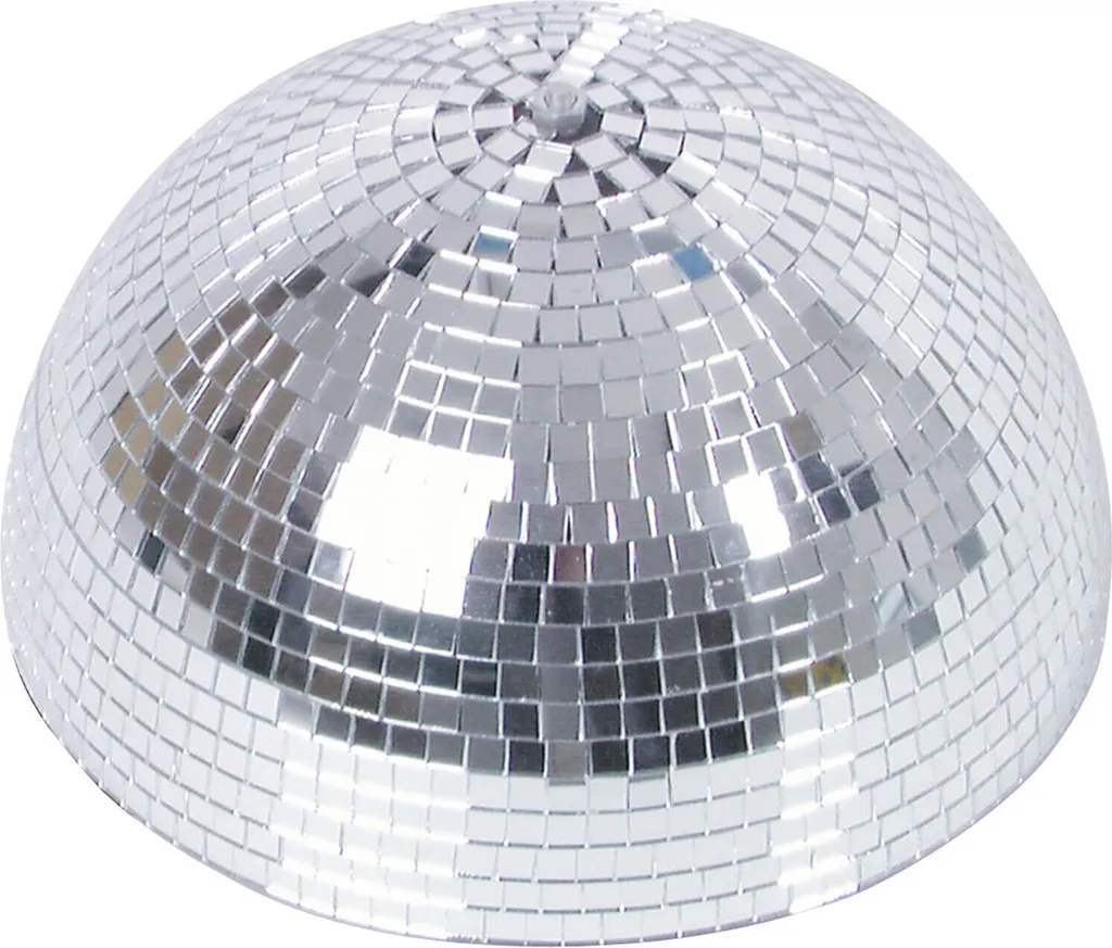 Demi-boule à facettes motorisée 30 cm miroir Eurolite pour soirée