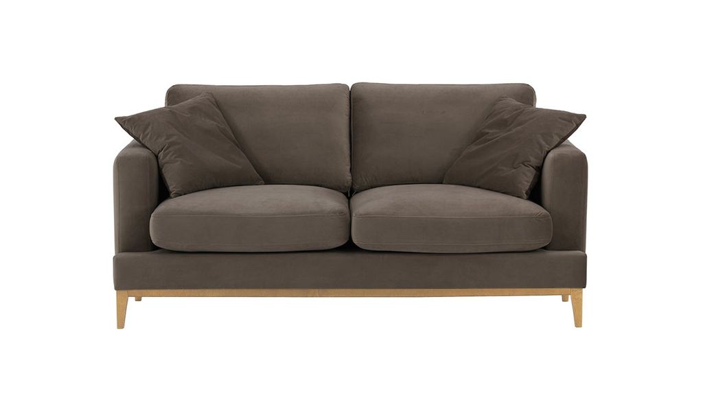 SLF24 - 2,5-Sitzer-Sofa Covex Wood - Elefant - Velluto 17