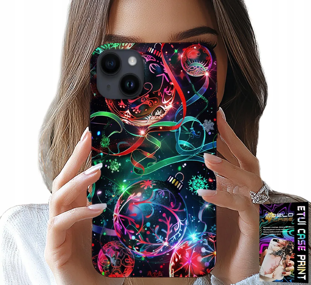 Cover Natalizia iPhone 15 con Vetro Temperato - Design Xmas 2025
