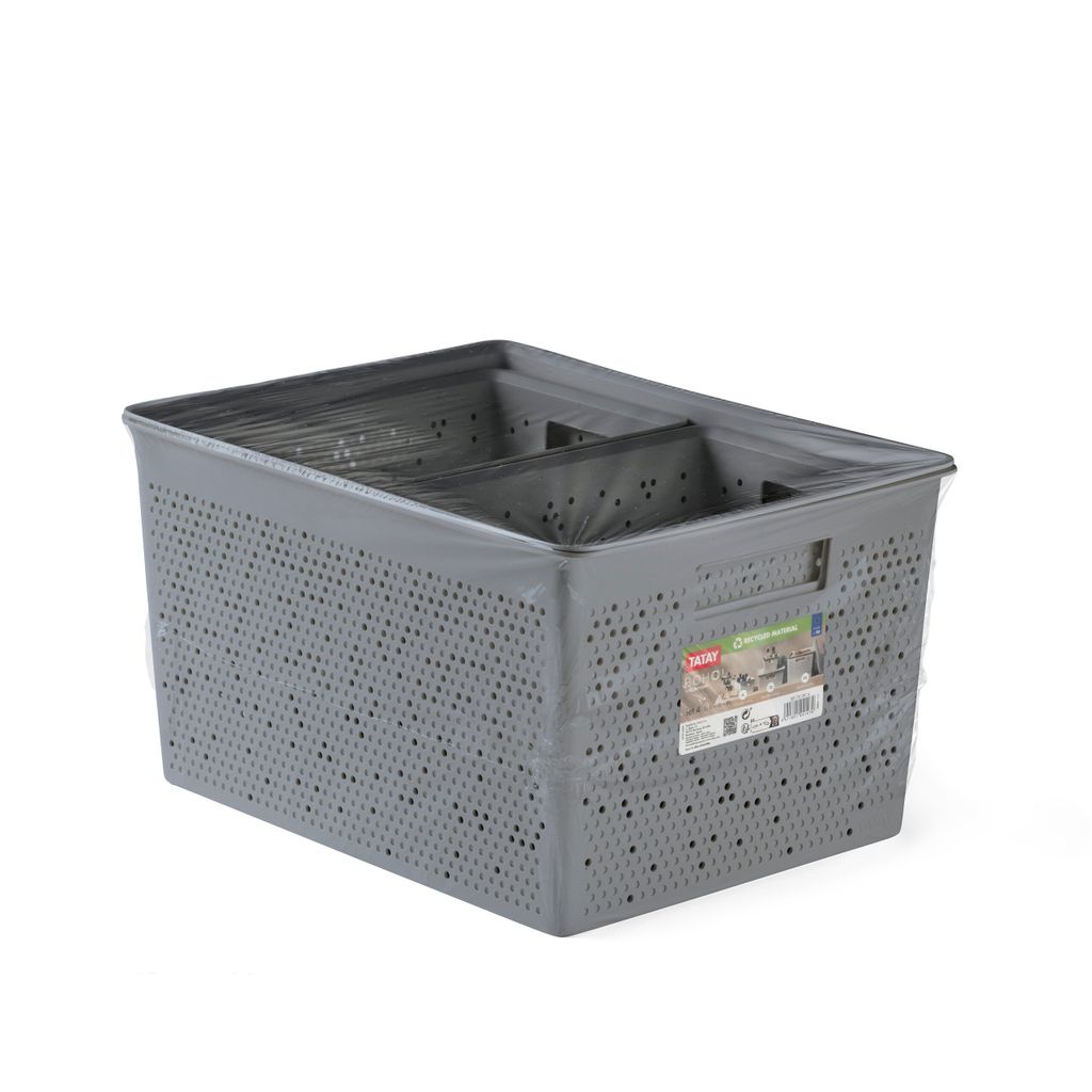 Tatay Bohol 2x4l + 12l + 20l Organisationskörbe-set 4 Einheiten Grau Grau One Size
