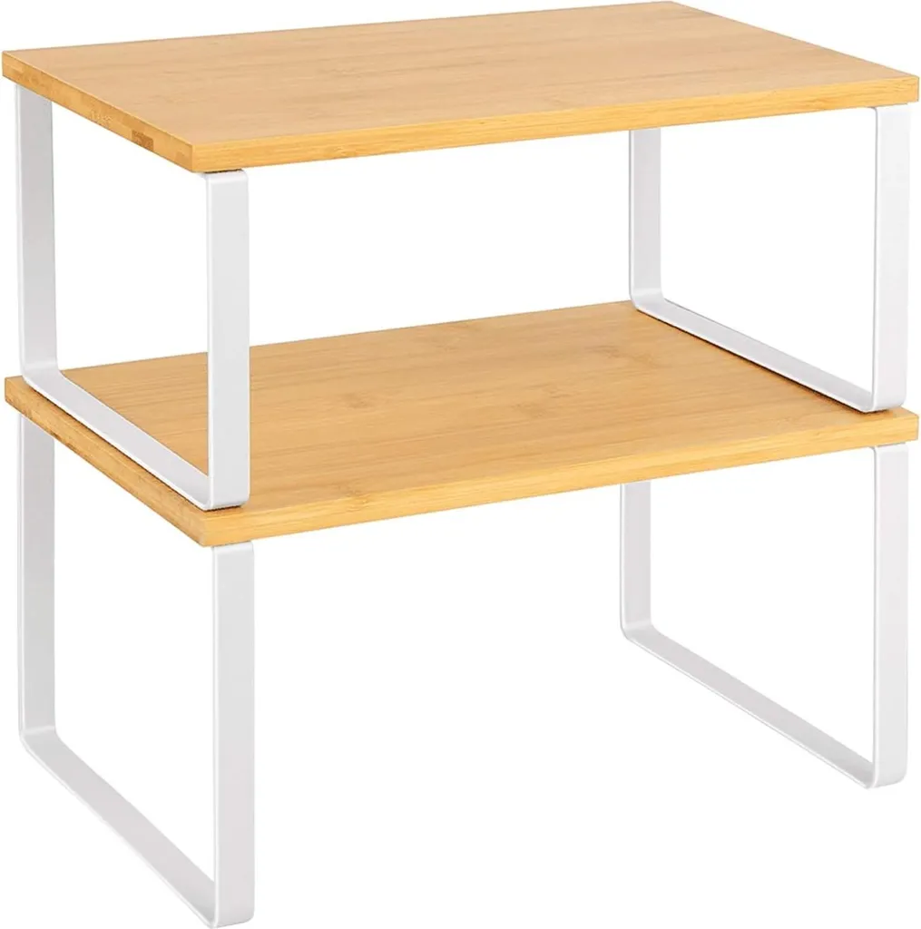 Rangement de cuisine pour plan de travail, étagère extensible lot de 2