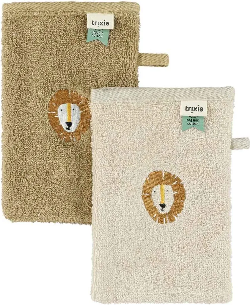 Trixie Flannels Leone Giallo | Set 2 Pezzi Cotone Bio per Bambini
