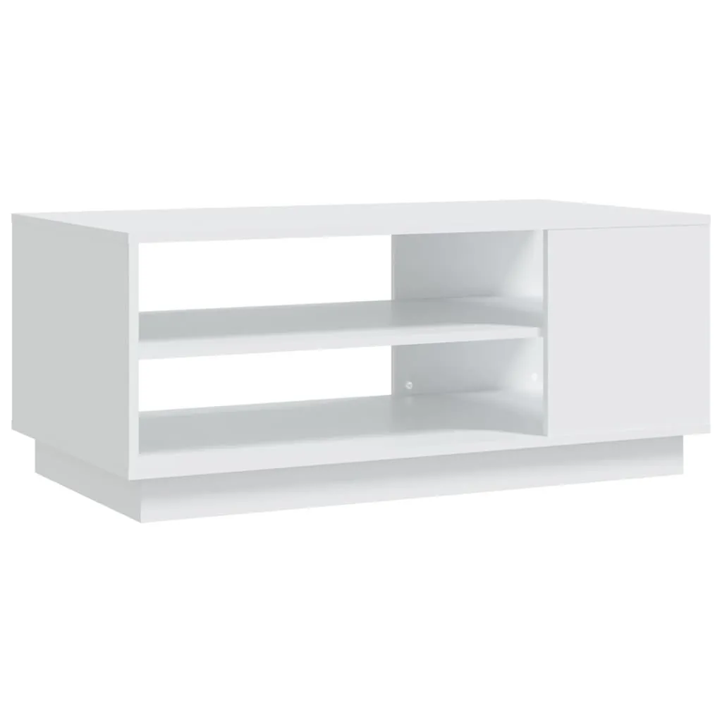 SYFAX™ Tavolino da Salotto Bianco 102x55x43 cm in Truciolato