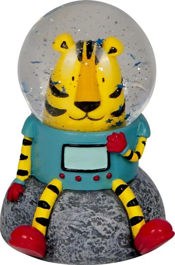 Glitzerkugel Tiger-Astronaut - Bunte Ges