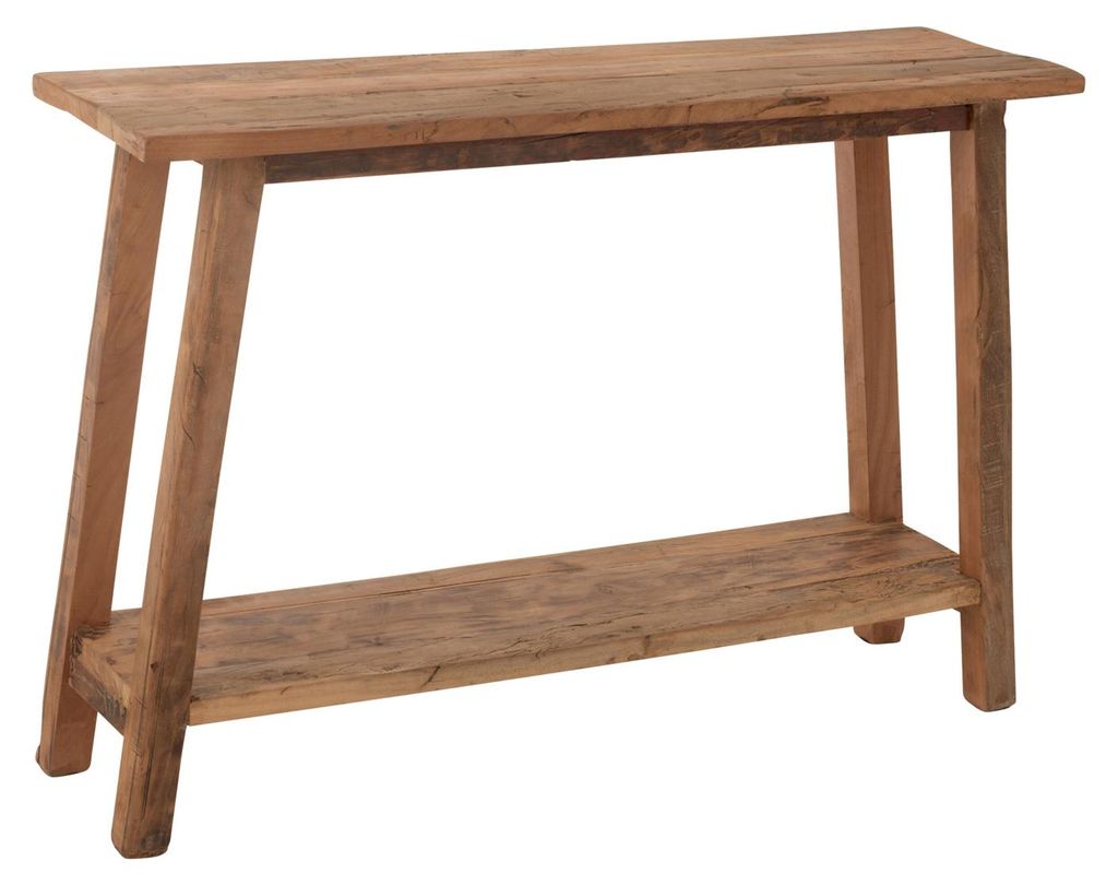 Konsole aus recyceltem Holz