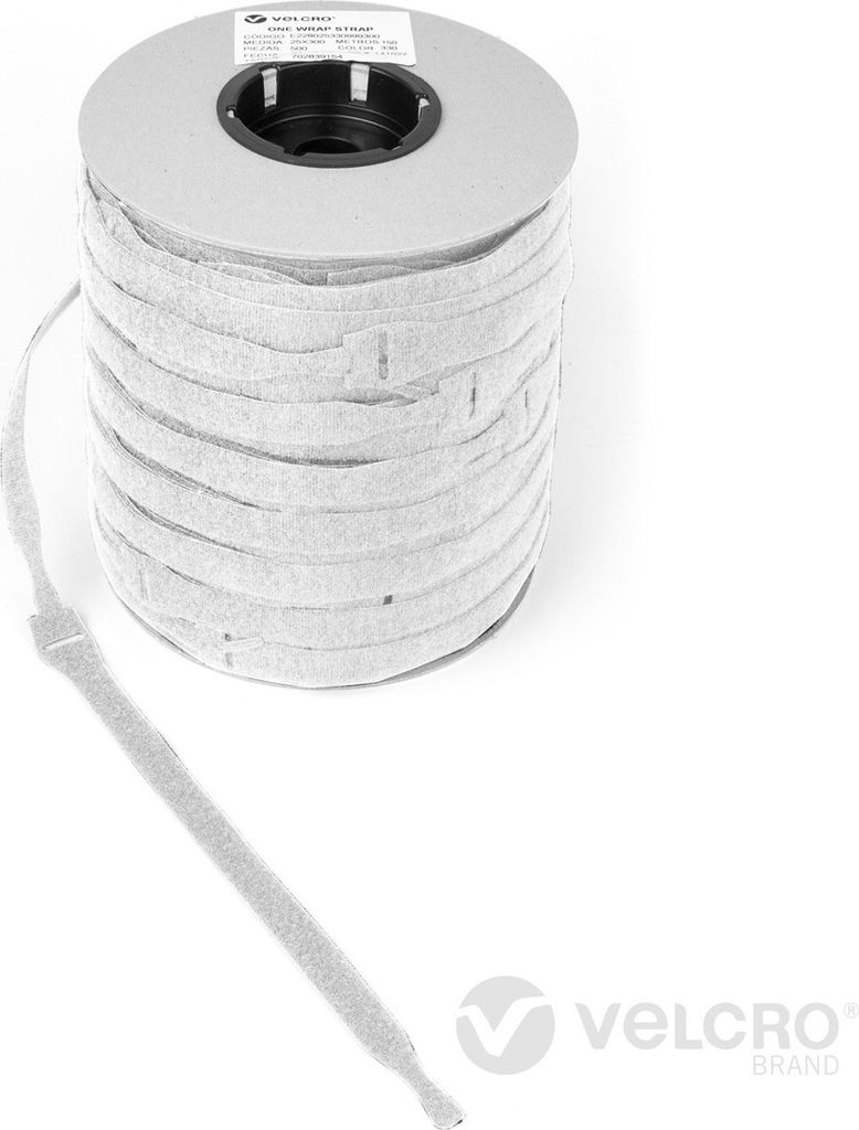 VELCRO One Wrap Strap 20mm x 230mm, 750 Stück, weiß