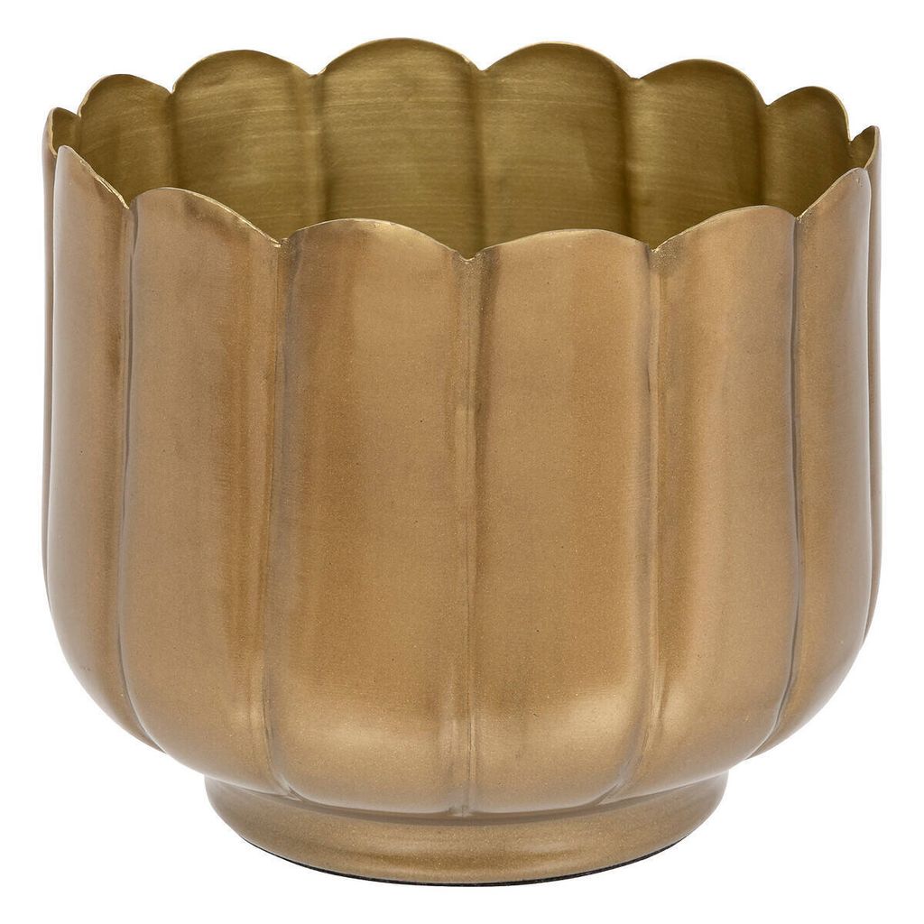 Übertopf aus metall "the floral" d15cm gold - Atmosphera créateur d'intérieur