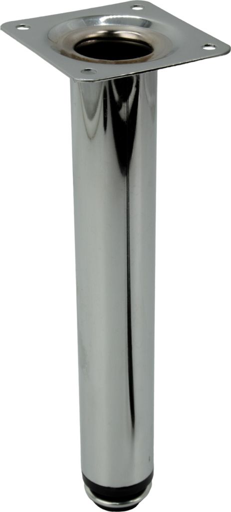 Verstellbare Möbelbeine in Silber, 20 cm Höhe, minimalistisches Design, runde Form, ideal für moderne Einrichtungen. Hochwertiger Chromstahl mit...