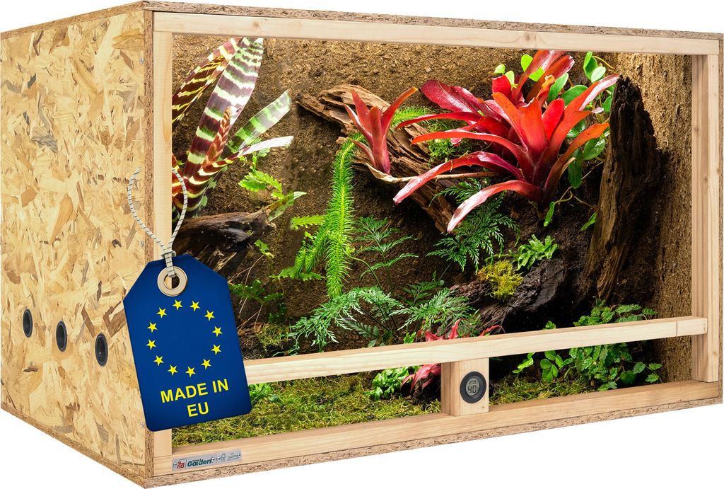 ITA Holz Terrarium 120х60х60 cm mit Seitenbelüftung & Produktbild 