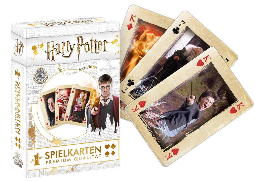 Number 1 Spielkarten Harry Potter gold Kartenspiel Karten Produktbild 