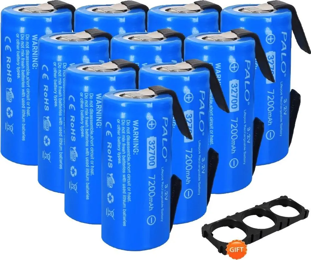 Set 10x Batterie LiFePO4 7200mAh | Alta Scarica per Modellismo e DIY
