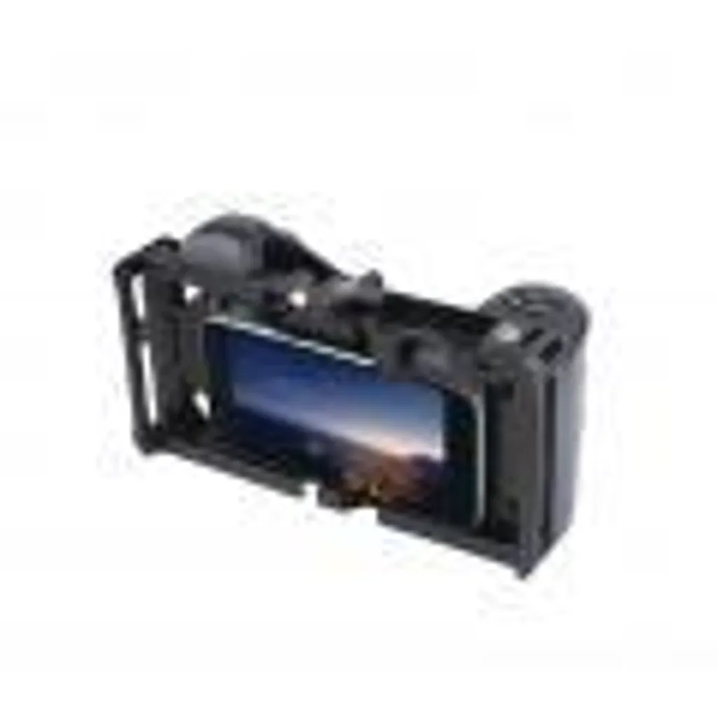 Support smartphone pour vlog avec objectif macro et commande Bluetooth