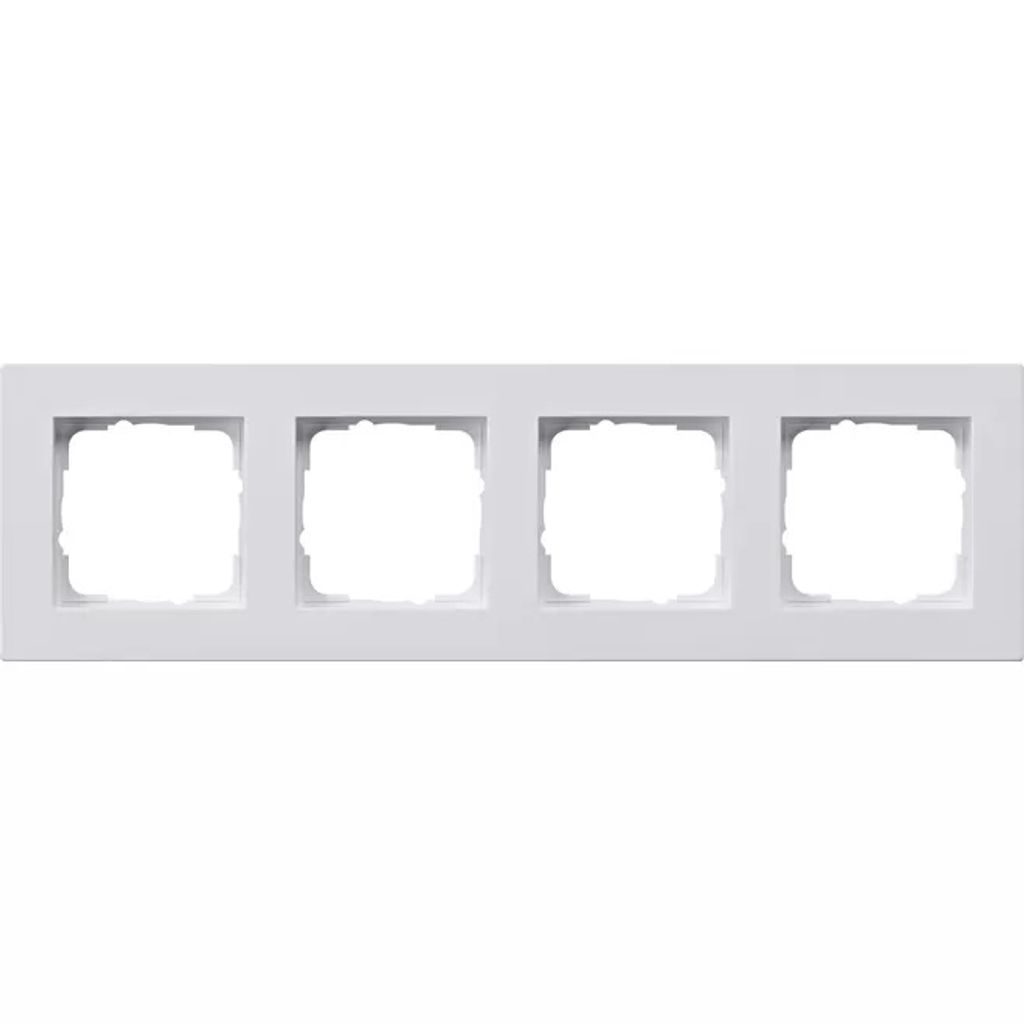 GIRA 0214225 Abdeckrahmen 4f flach Gira E2 Reinweiß m (214225)