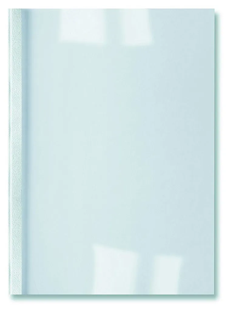 Confezione 100 Copertine GBC IB451713 A4 3mm Bianco LeatherGrain
