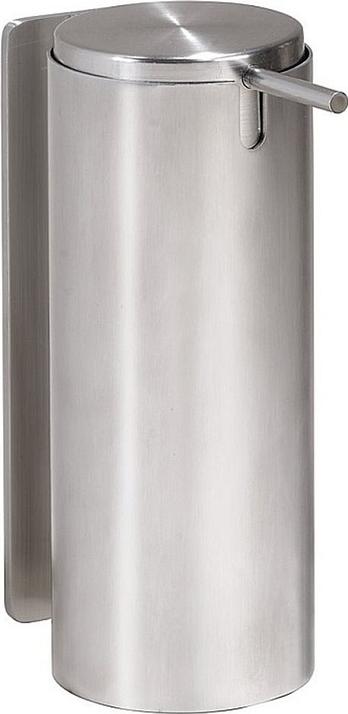 BIVA Seifenspender Edelstahl matt 66x165x120 mm, 300 ml für Bad & Küche >> zum Kleben