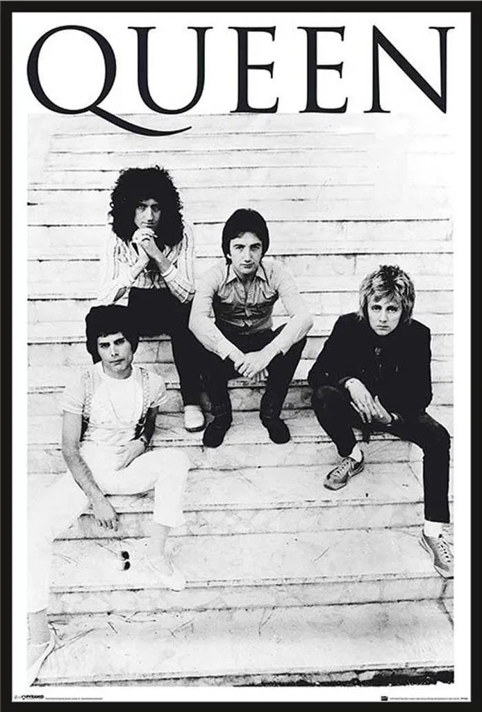 Cadre Shinsuke Maxi Noir avec Affiche Queen Brazil 81 en Acrylique