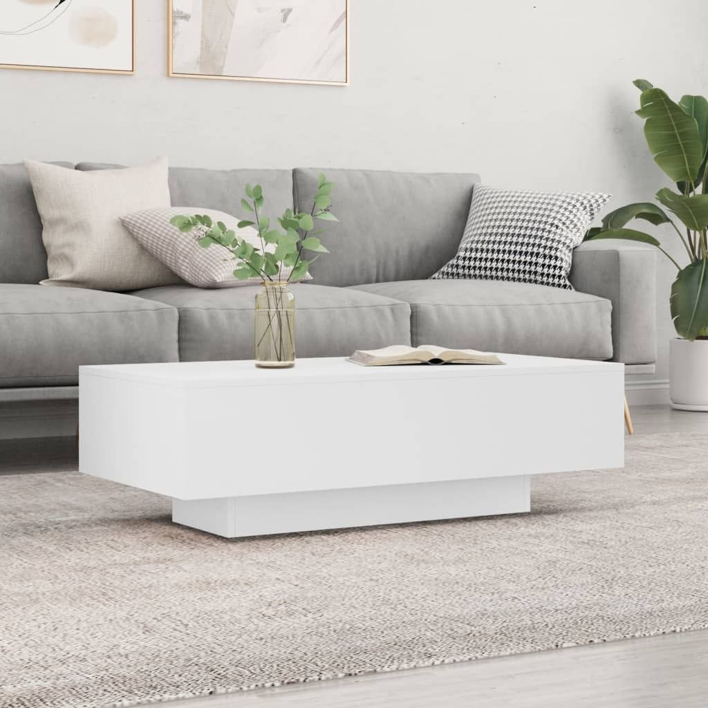 Ankonbej Couchtisch Weiß 100x49,5x31 cm Holzwerkstoff Produktbild 