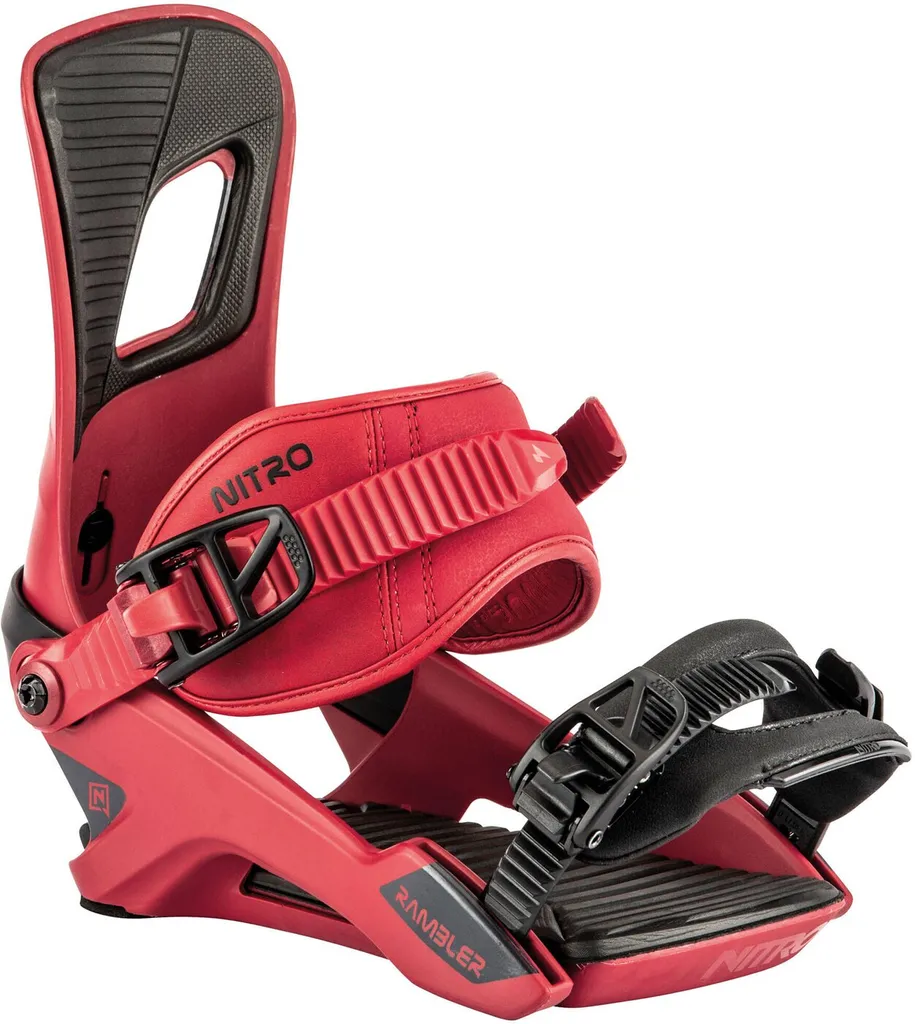 Fixations de Snowboard Polyvalentes Nitro Rambler Blood en Taille M
